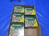 5 BOXES 525 PACK REMINGTON 22 LR BRASS PLATED HOLLOW POINT GOLDEN BULLET