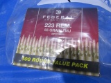 100 RDS FEDERAL 223 REM 55 GR FULL METAL JACKET