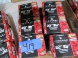 6 BOXES 550 RDS FEDERAL 22 LR 36 GR COPPER PLATED HOLLOW PT