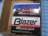 2 BOXES BLAZER 22 LR 500 RDS PER BOX 40 GR
