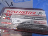 3 BOXES WINCHESTER 17 HMR 20 GR XTP JACKETED HOLLOW POINT 50 RDS