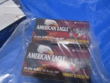 2 BOXES FEDERAL AMERICAN EAGLE 22 250 REM 50 GR JHP 50 RDS