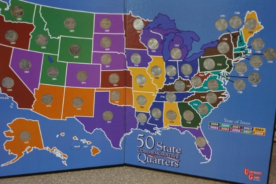 50 STATE COMMENORATIVE QUARTERS ONLY MISSING HAWAII