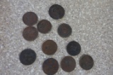 11 LG CHINESE COPPER COINS