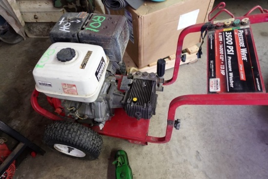 EXCELL PRESSURE WAVE 3500 PSI PRESSURE WASHER 4 GPM 14000 CU 13 HP HONDA 5