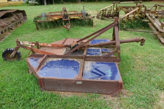 6' MOWER BY LONG SN 4699 WITH SHAFT DECK HAS BEEN REWELDED HAS SOME RUST