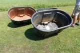 #512 3 TROUGHS RUBBERMAID 100 GAL EA POLY