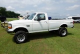 #3001 1996 F350 GAS 4X4 REG CAB 128047 MILES 4X4 5.8 ENG NEW PAINT ALUM WHE