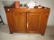 ANTIQUE DRY SINK WITH SINGLE DRAWER AND DOUBLE DOOR APPROX 3' LONG X 20 INC