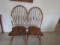 PAIR OF WINDSOR STYLE SIDE CHAIRS
