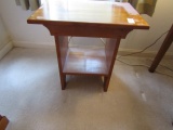 PINE END TABLE SINGLE TIER