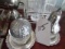 COLLECTION OF SILVER PLATE INCLUDING SUGAR BOWL SALT AND PEPPER AND MORE