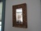 GILT FRAME WALL HUNG MIRROR 17 X 11 INCH