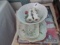 COLLECTION OF OLD MAGAZINES NEWS ADVERTISEMENTS AND HAND PAINTED CHINA