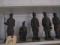 5 CHINESE SOLDIERS APPROX 8 INCH TALL