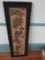 ORIENTAL ART ON RICE PAPER FRAMED 39 X 13