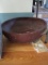 LARGE PRIMITIVE WOODEN BOWL APPROX 24 INCH ACROSS