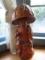 CARVED ORIENTAL FISHERMAN APPROX 18 INCH TALL