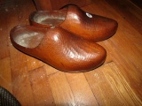PAIR OF HAND CARVED DUTCH WOODEN SHOES