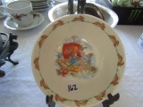 BUNNYKINS 1936 ROYAL DOULTON BOWL WITH STAND