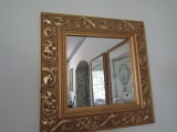 GILT FRAME MIRROR 16 X 16