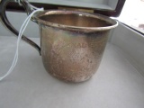 STERLING SILVER CHILDS MUG WITH ENGRAVED CLINTON ESTELLE YOUNG 1960 144TH 2