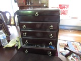 4 DRAWER LIFT TOP FREE STANDING STERLING CHEST