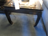 BLACK LACQUER END TABLE 27 X 27 X 22 TALL