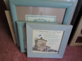 LOT OF PRINTS AND PICTURE FRAMES