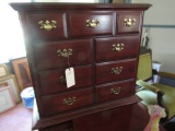 2 PCS AMERICAN DREW MAHOGANY CHEST ON CHEST AND NIGHT STAND