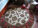 ROUND PERSIAN STYLE RUG APPROX 67 INCH ACROSS