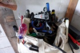 CANVAS TOOL BAG WITH TOOLS INCLUDING WRENCHES PLIERS SCREWDRIVERS AND MORE