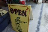 SANDWICH BOARD SIGN OPEN 2 X 3