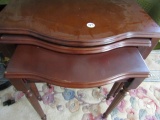 SET OF MAHOGANY NESTING TABLES