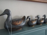 SET OF 4 METAL DUCK BOXES