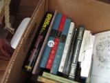 BOX OF HARDBACK BOOKS INCLUDING THE JOY OF WORDS TREASURY OF FAMILIAR QUOTA
