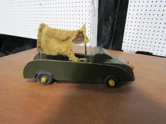BUDDY WOOD TOYS TRUCK WITH CANVAS COVERED BED