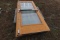#4603 SET OF SOLID WOOD AND GLASS DOUBLE DOORS 83