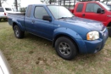 #3604 2003 NISSAN FRONTIER 4X4 OFF ROAD 113859 MILES XE V6 EXT CAB AM FM CD