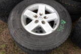 #5108 2 FIRESTONE DESTINATION TIRES P265 70R17 JEEP RIMS 5 LUG