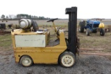 #5001 YALE FORK LIFT PROPANE HARD SURFACE ONLY HOUR UNKNOWN 3 STAGE APPROX