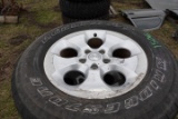 #1506 4 BRIDGESTONE DUCLER AT P255 70R18 ON JEEP RIMS WORN CONDITION