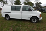 #3701 2002 CHEVY VAN 1500 CARGO 137961 MILES AM FM AC CLOTH BUCKET SEATS RU