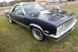 #6001 1986 CHEVY EL CAMINO MALIBU CLASSIC 73657 MILES V 8 CLOTH SEATS AND C