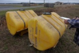 #2806 SPRAY TANKS WITH MOUNT BRACKET 240 GAL EACH WITH PUMP