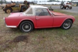 #111 TRIUMPH 49753 MILES SHOWING 4 SP MANUAL CONVERTIBLE TOP NOT RUNNING NO