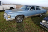 #2202 1990 CADILLAC BROUGHAM 72483 MILES AM FM CASSETTE VINYL SEATS 4 DOOR