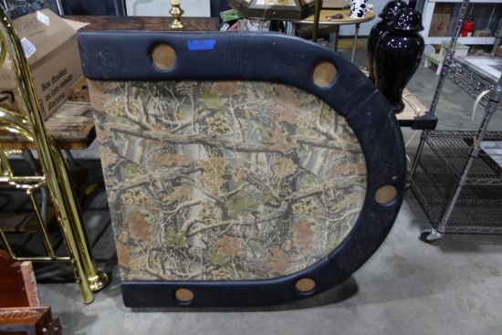 CABELLAS CAMO CARD TABLE WITH 7 MATCHING CHAIRS