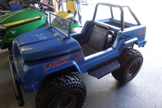 #510 JEEP GO CART WITH GAS HONDA ENGINE 22X11 8 TIRES