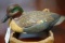 CARVED DRAKE GREEN WING TEAL 1985 CARVER UNKNOWN